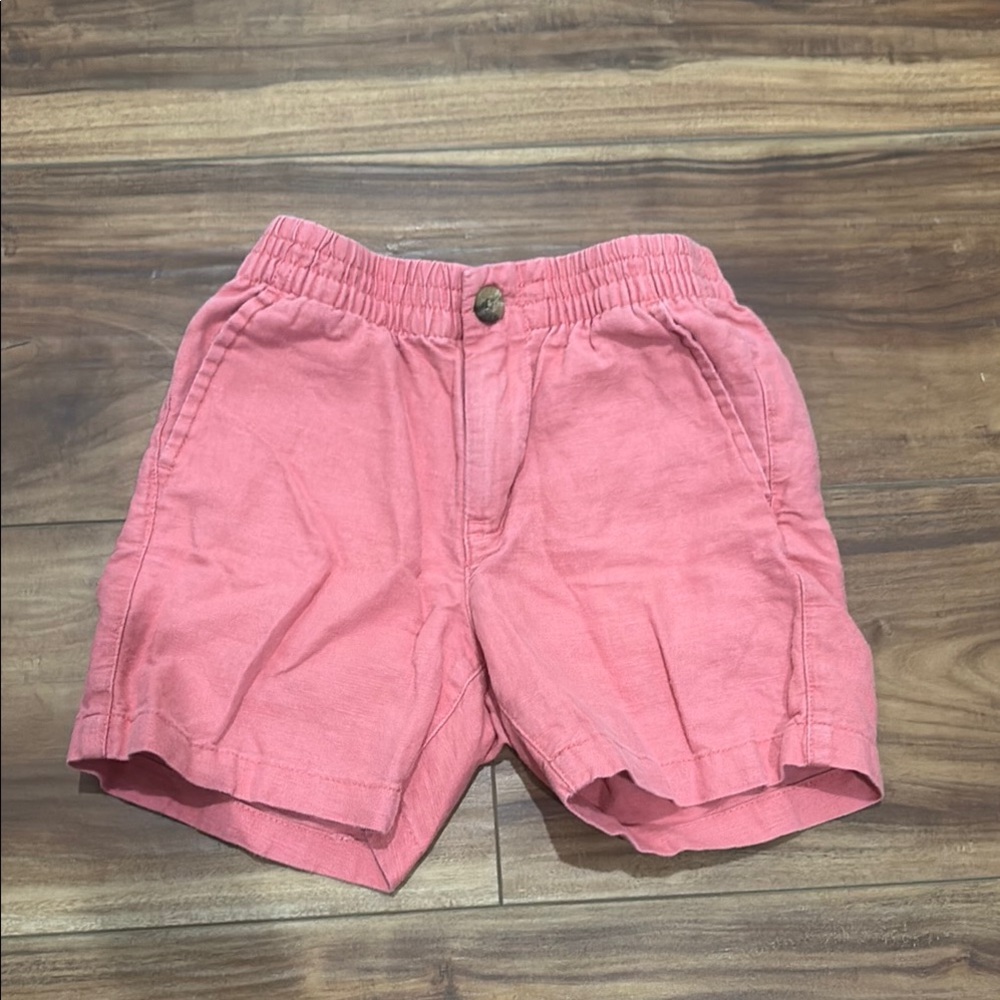 Janie and Jack Peach Chambray Casual Shorts
